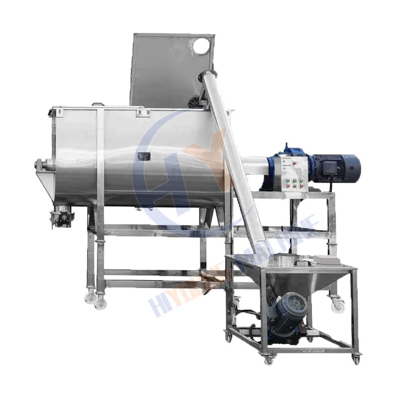 250kg Batch Soil Wet Feed 2 Ton Ribbon Blender 1 Ton Horizontal Poultry Animal Feed Cattle Feed Mixer