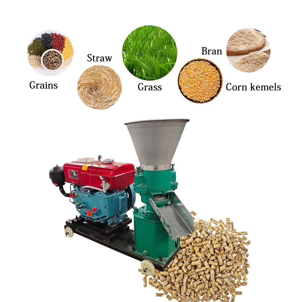 wood pellet mills gasoline animal feed pellet mill feed processing mixing machines