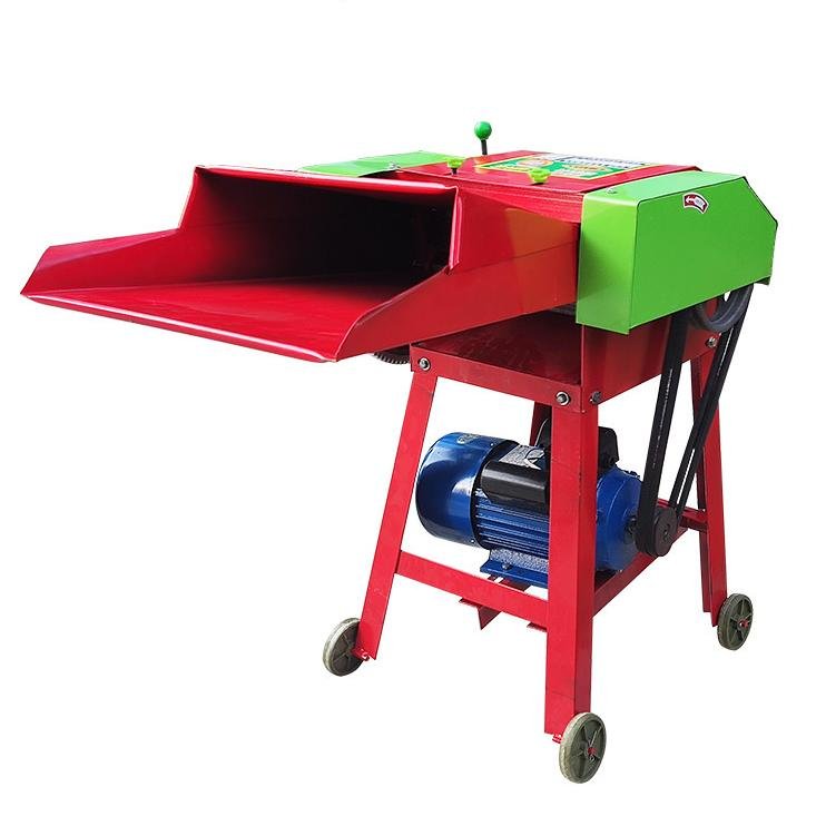 Straw Crushing and Silage Straw Crusher Home Use with Motor Core Component Animal Feed Grass Chaff Cutter Machine