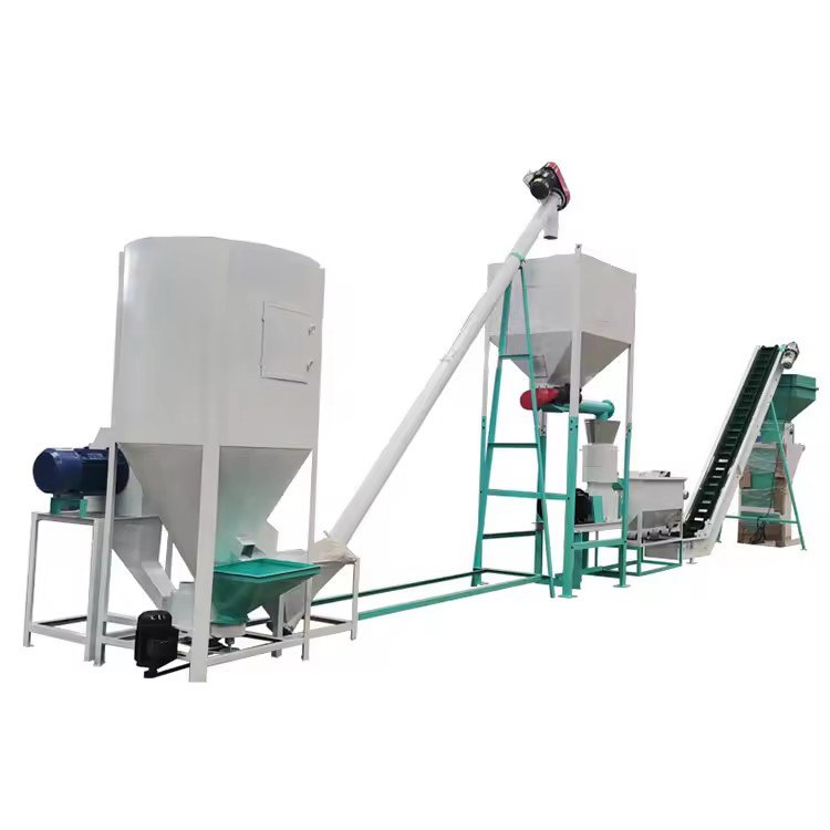 High Quality Animal Feed Production Line Manufacturing Plant 5T Feed Pellet Machine For Pig