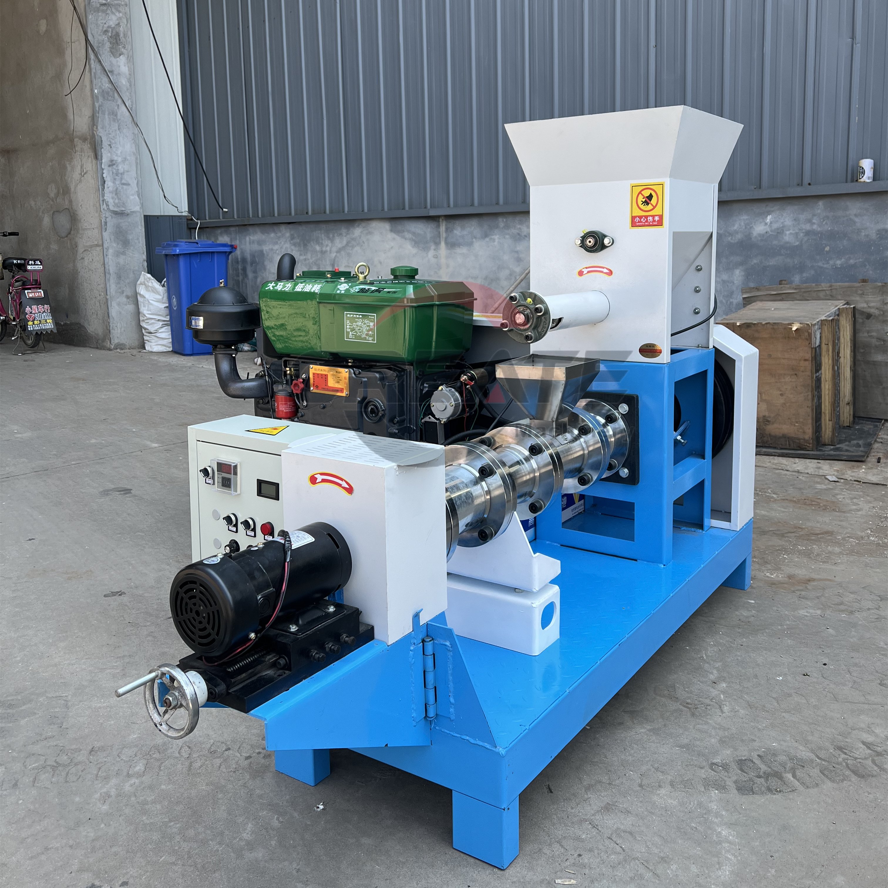 Diesel Engine Animals Feed Pallet Maker Cat Floating Fish Feeds Pellet Making Machine Poultry Feed Processing Machinery