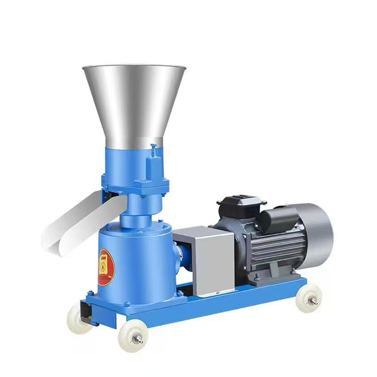 2020 New Product-150kg/h Small Animal Pellet Mill Poultry Feed Pellet Making Machine with Gearbox Retail Plant Farm Industries