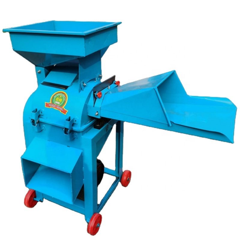 Multifunctional Agriculture Green Farm Use Silage Cow Feed Grass Chaff Cutter Machine Animal Feed Crushing Grain Machine