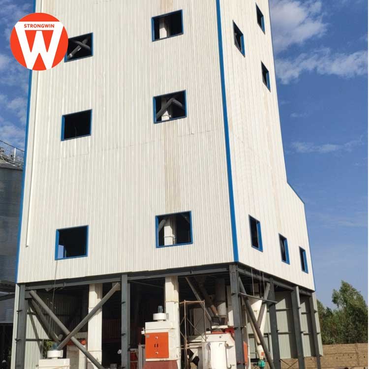 SZLH420 10T/H chicken pig poultry animal feed pellet mill plant Installation