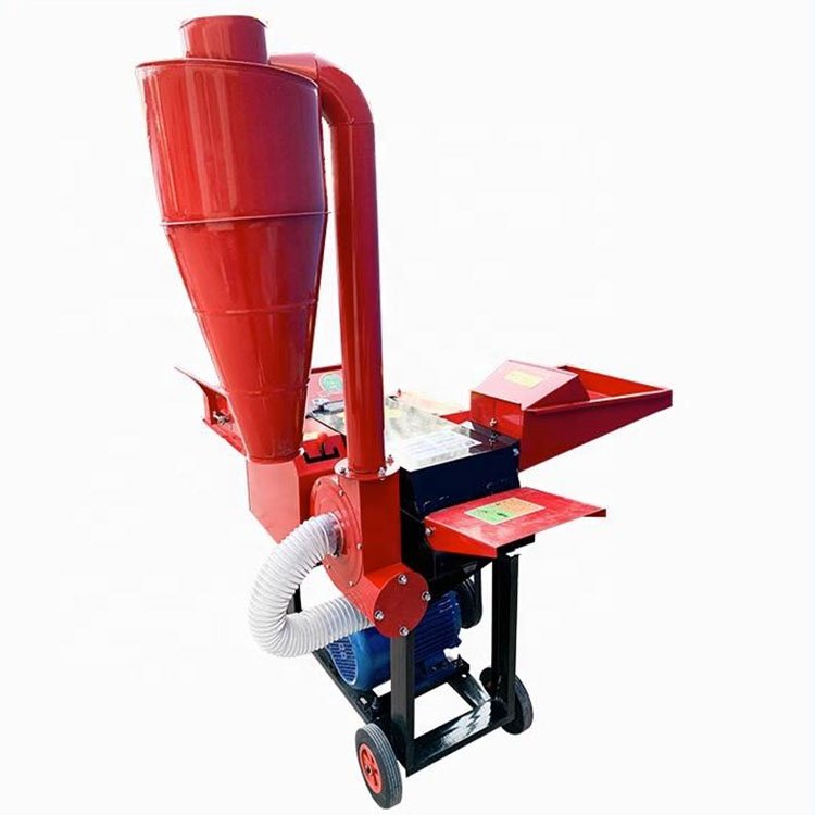 9ZRF-1 Grass Cutting Chaff Cutter Corn Stalk Crusher Dry Wet Grass Crushing Machine with Conveyer for Animal Feed Machinery