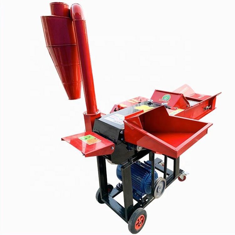 9ZRF-1 Grass Cutting Chaff Cutter Corn Stalk Crusher Dry Wet Grass Crushing Machine with Conveyer for Animal Feed Machinery