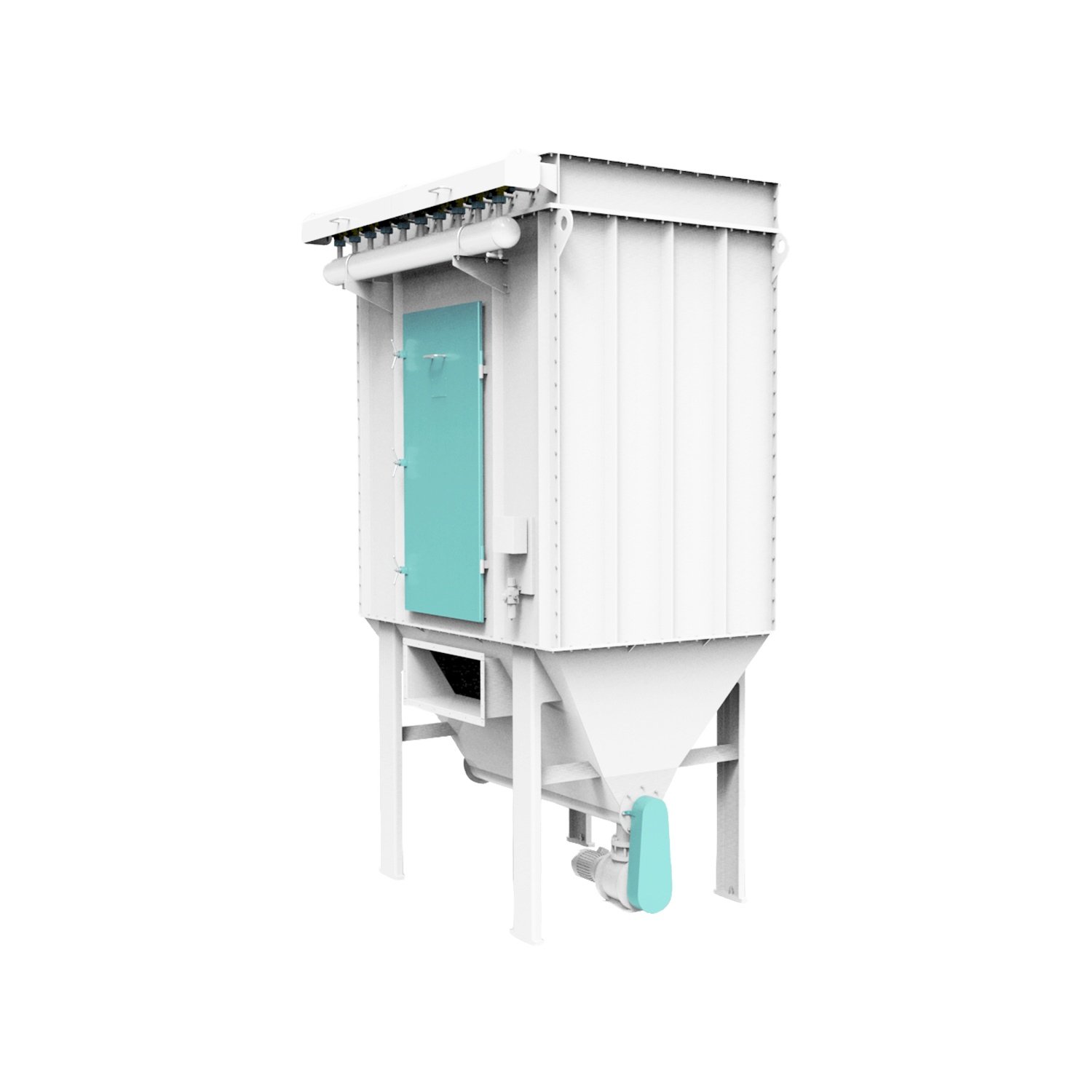 Square High Pressure Jet Round Bag Industrial Air Dust Filter for Animal Feed Hammer Mill in Pulverizer Machine