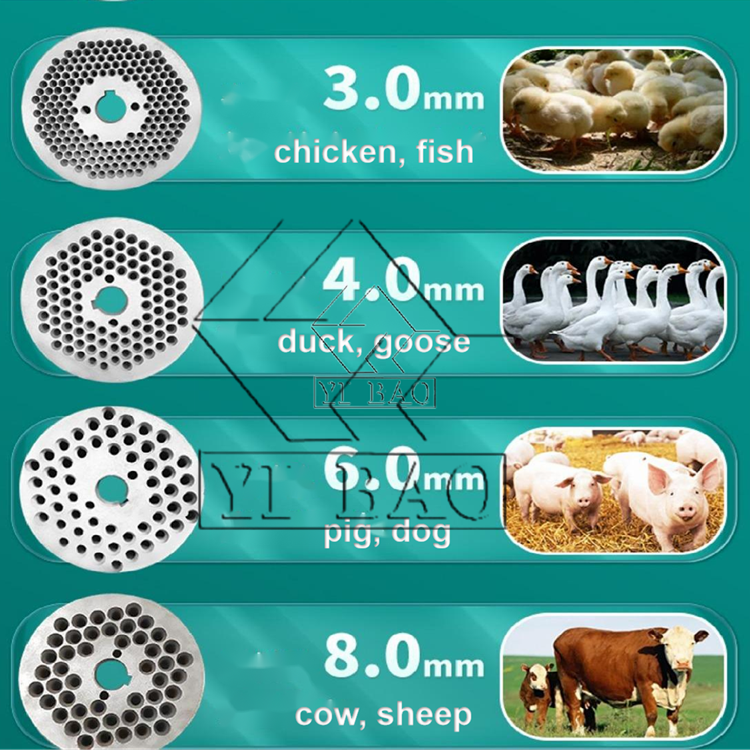 YIBAO Hot Sale KL125/150/160/210/230/260/300/400 Animal Feed Pellet Machine Feed Granulator for poultry animal feeding