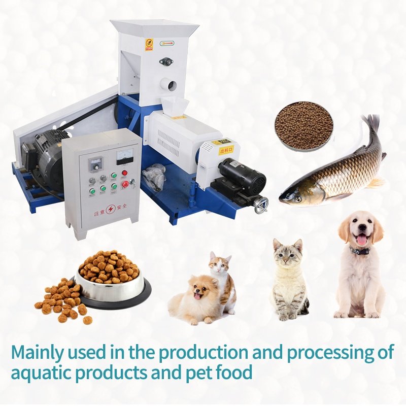 500-1000kg/h fish Pellet Machine Animal Feed Extruder floating fish Feed Making Machine Feed