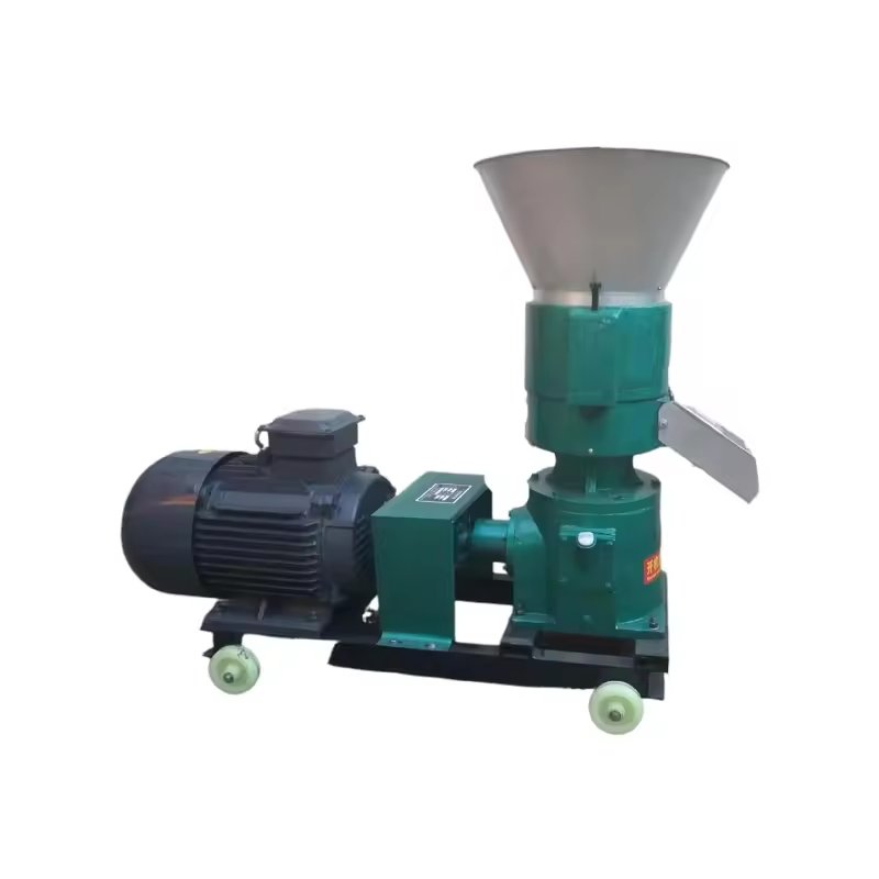 Durable pelletizer feed processing making mini animal feed pellet machine