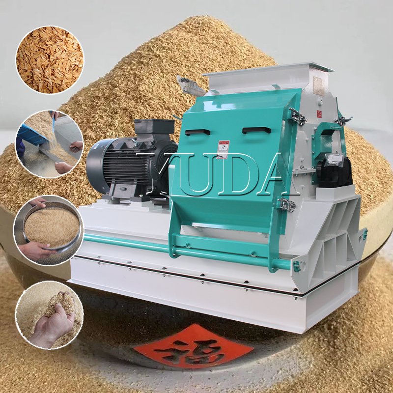 Rice husk powder making machine price/rice husk hammer mill for animal feed
