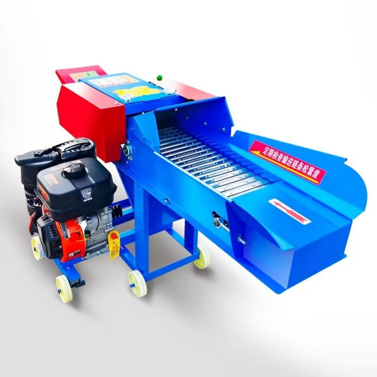 Agriculture Electric Automatic Feed Silage Crusher Farm Portable Animal Feed Making Grass Straw Cutting Large Grass Chopper