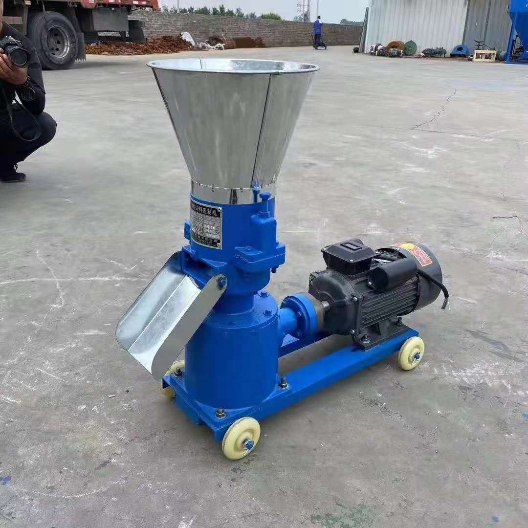 Mini Small Wood Poultry Chicken Fish Pig Goat Cattle Cat Animal Pellet Manufacturing Pelletizing Machine Feed Processing Machine