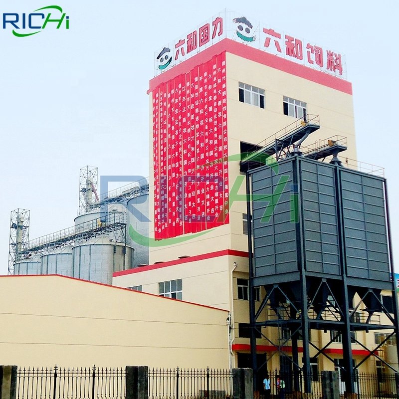 Complete 5-7 T/H Animal Feed Machine Production Line For Animal Feedstuff Pellet Cattle Poultry