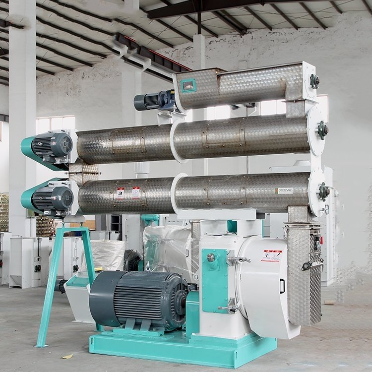Livi Stainless Steel Granulator Double Conditioners Animal Feed Pellet Making Pelletizer Machine For Animal Feeds