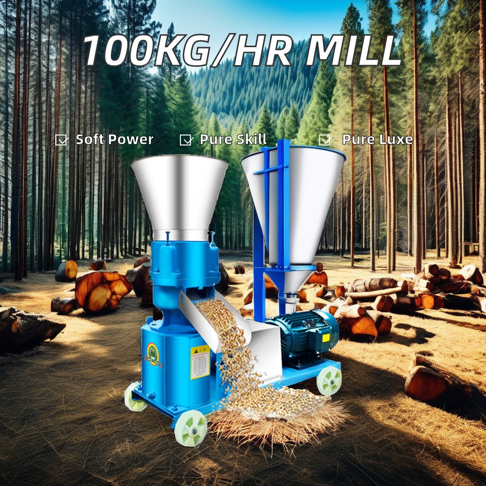 Animal feed pellet crusher Small wood pellet crusher 30 horsepower 25 horsepower 15 horsepower Used cattle feed pellet crusher