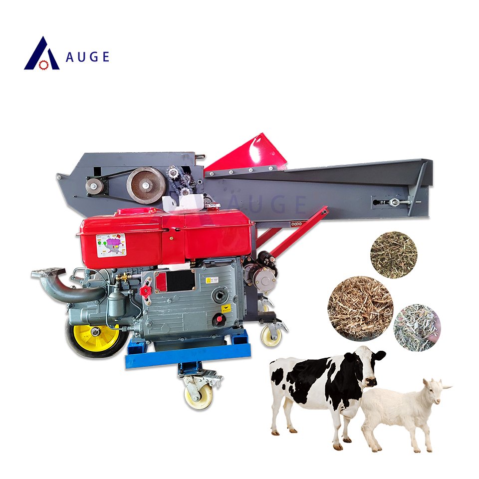 Agricultural Electric Farm Diesel Animal Feed Making Grass Straw Cutting Chaff Cutter Machine