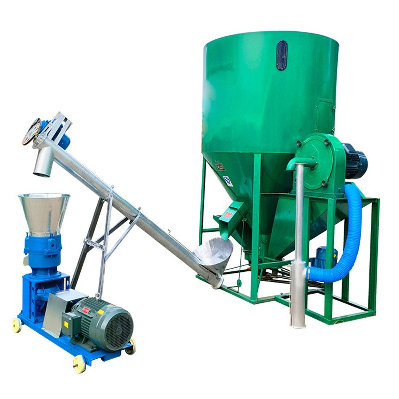 Ranch small feed pellet making processing machine livestock poultry chicken animal feed production line machinery
