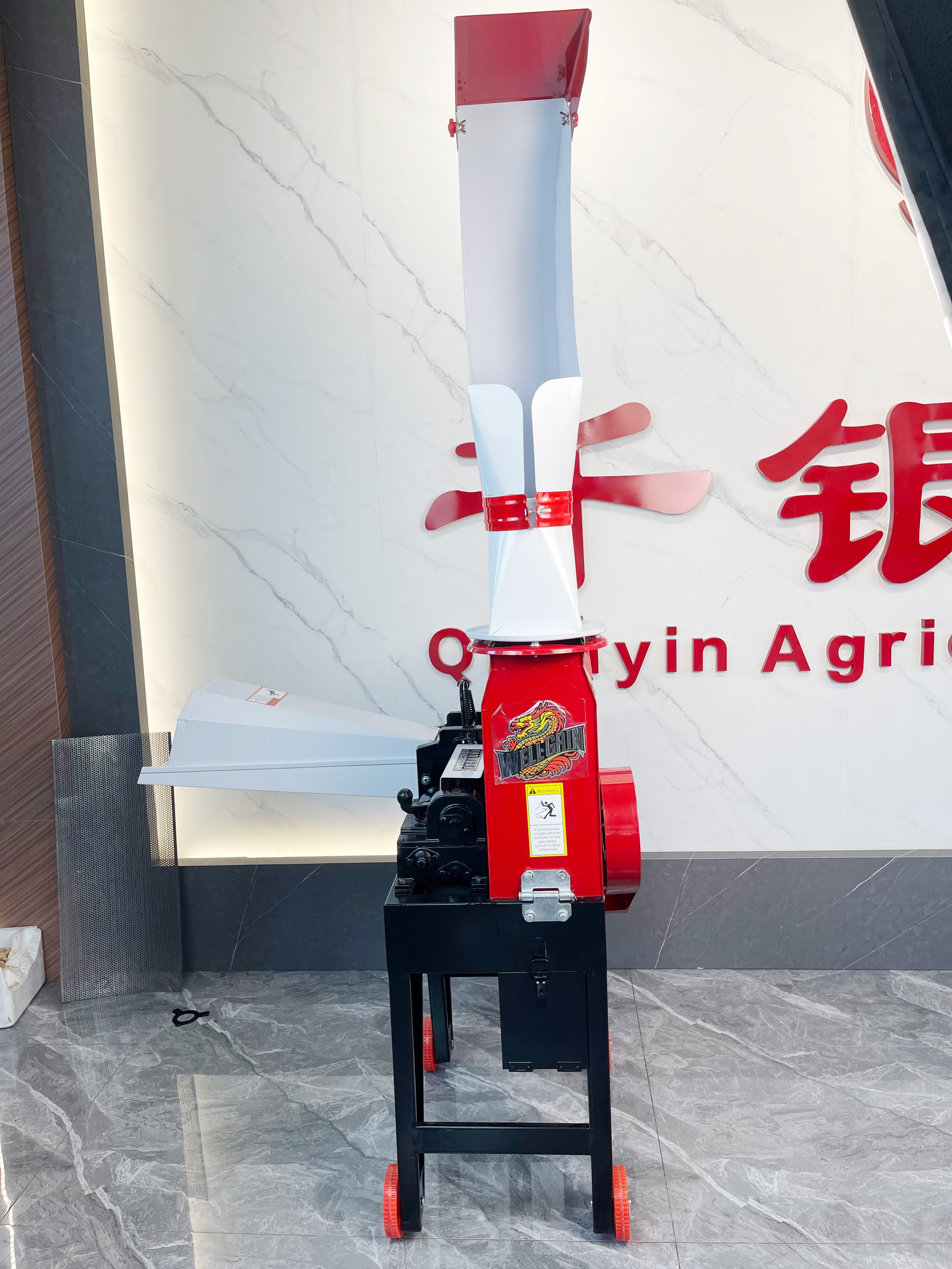 Livestock feed processing forage straw hay crusher silage chaff cutter machine grass chopper machine animal feed farm 1.5 ton/h