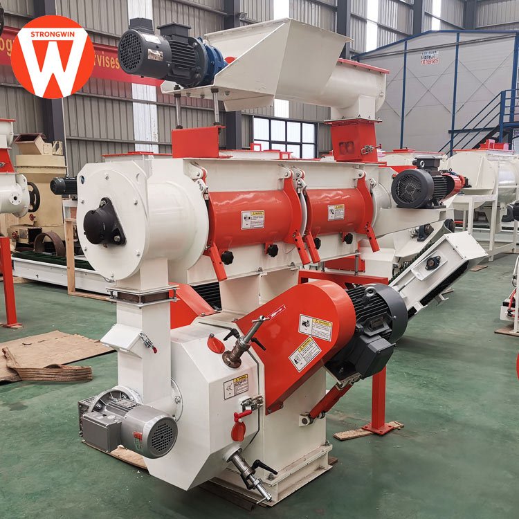 Ring die livestock pellet making machines for animal feed