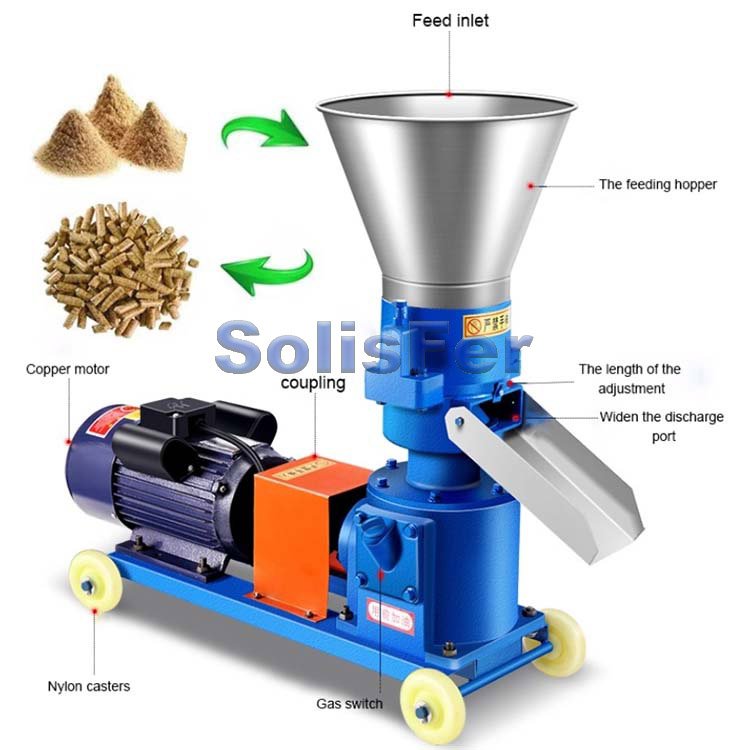 500-700 kg/h Animal feed granulator pellet machine high efficiency chicken feed pellet machine