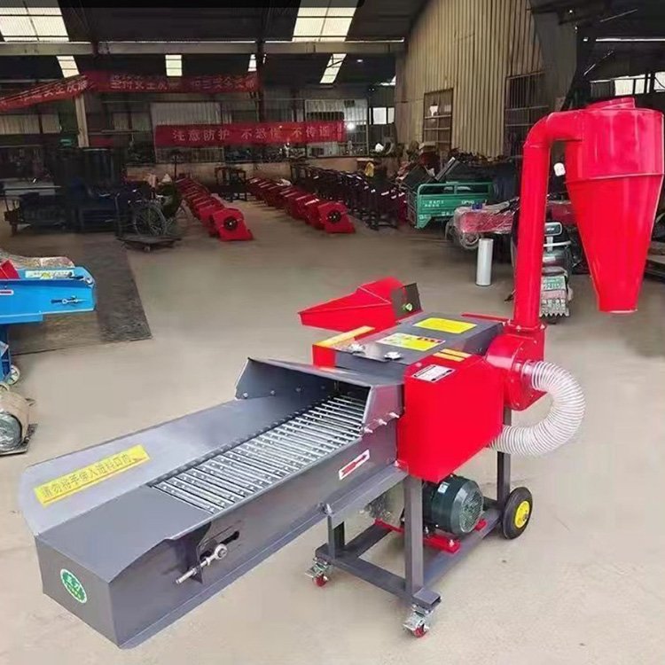 Animal Feed Processing Machines Sheep Cattle Feed Grass Chopper Hay Corn Silage Chaff Cutter Machine With Diesel engine