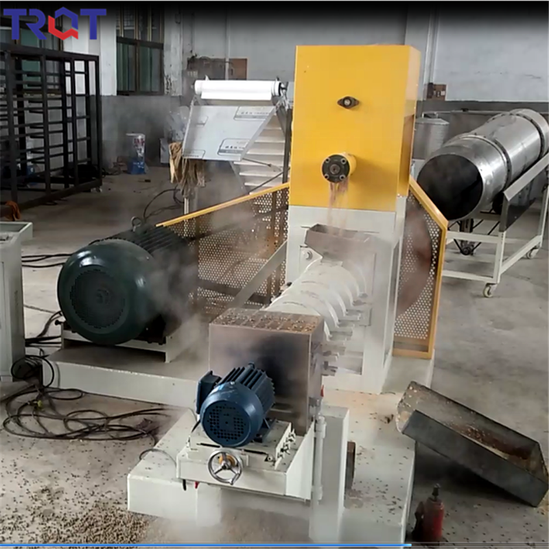 Soya bean meal animal feed extruder making machine