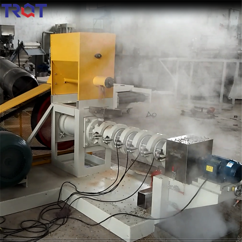 Soya bean meal animal feed extruder making machine