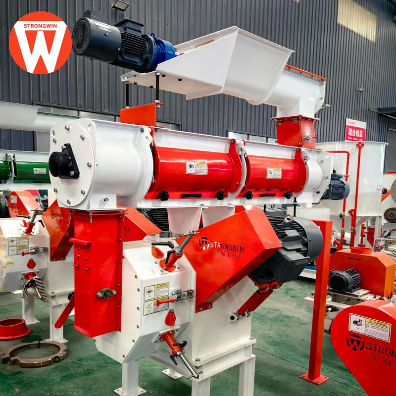 CE approved 1 ton per hour animal feed processing plant pellet maker machine for sale
