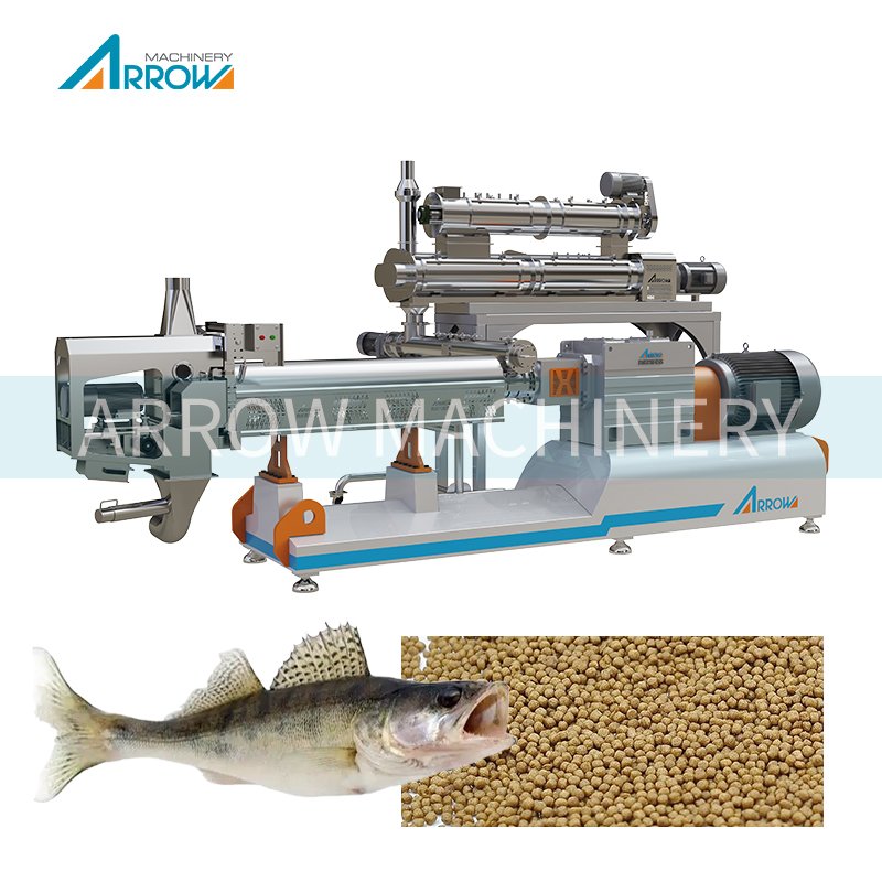 Fully Automatic Industrial Floating & Sinking Fish Feed Extruder Feed Processing Machine Production Line