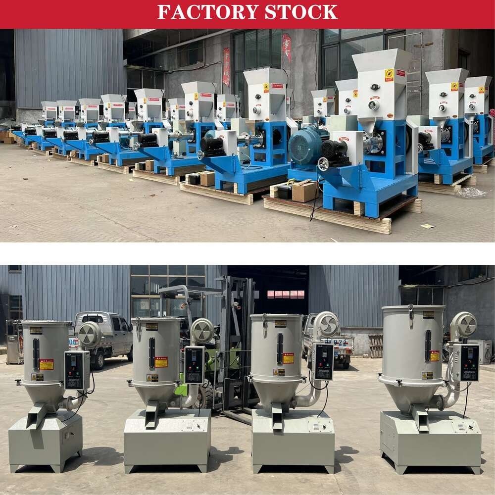 Floating Fish Feed Extruder Pellet Machine / Animal Feed Processing Machine