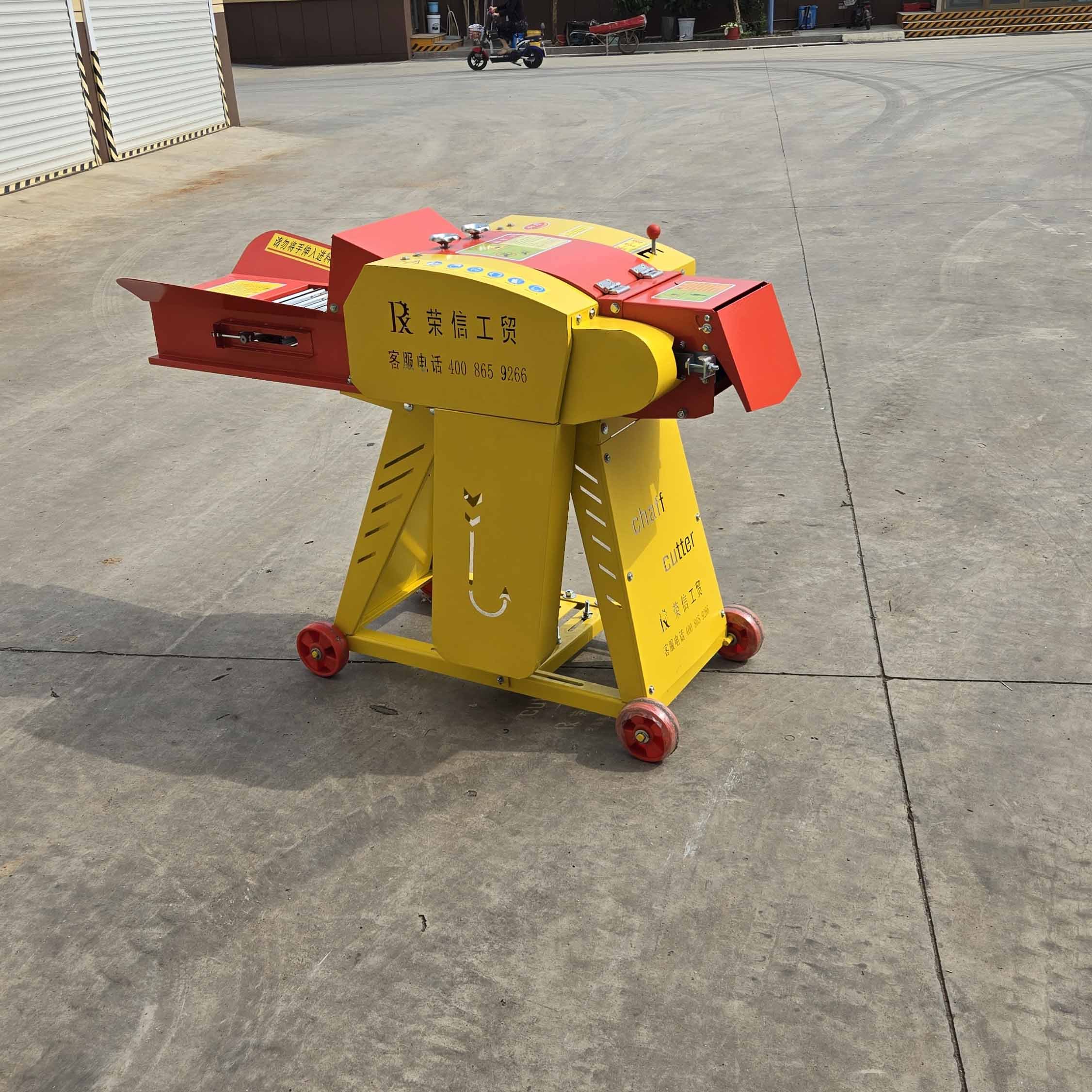 Rongxin Dry-wet Straw Cutter Forage Crop Crusher Pulverizer Straw Breaker Chaff Cutters for Corn Wheat Straw Animal Feed Farms