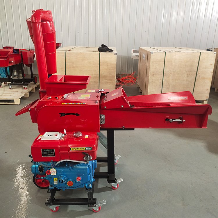 Conveyor belt chaff cutter machine for animal feed with 3hp 100% copper motor for home use
