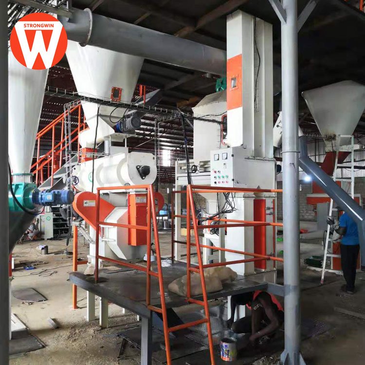 SZLH250 feed machine poultry chicken feed processing plant