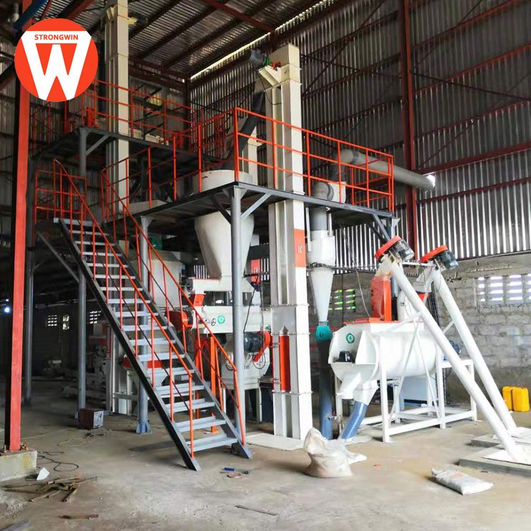 SZLH250 feed machine poultry chicken feed processing plant