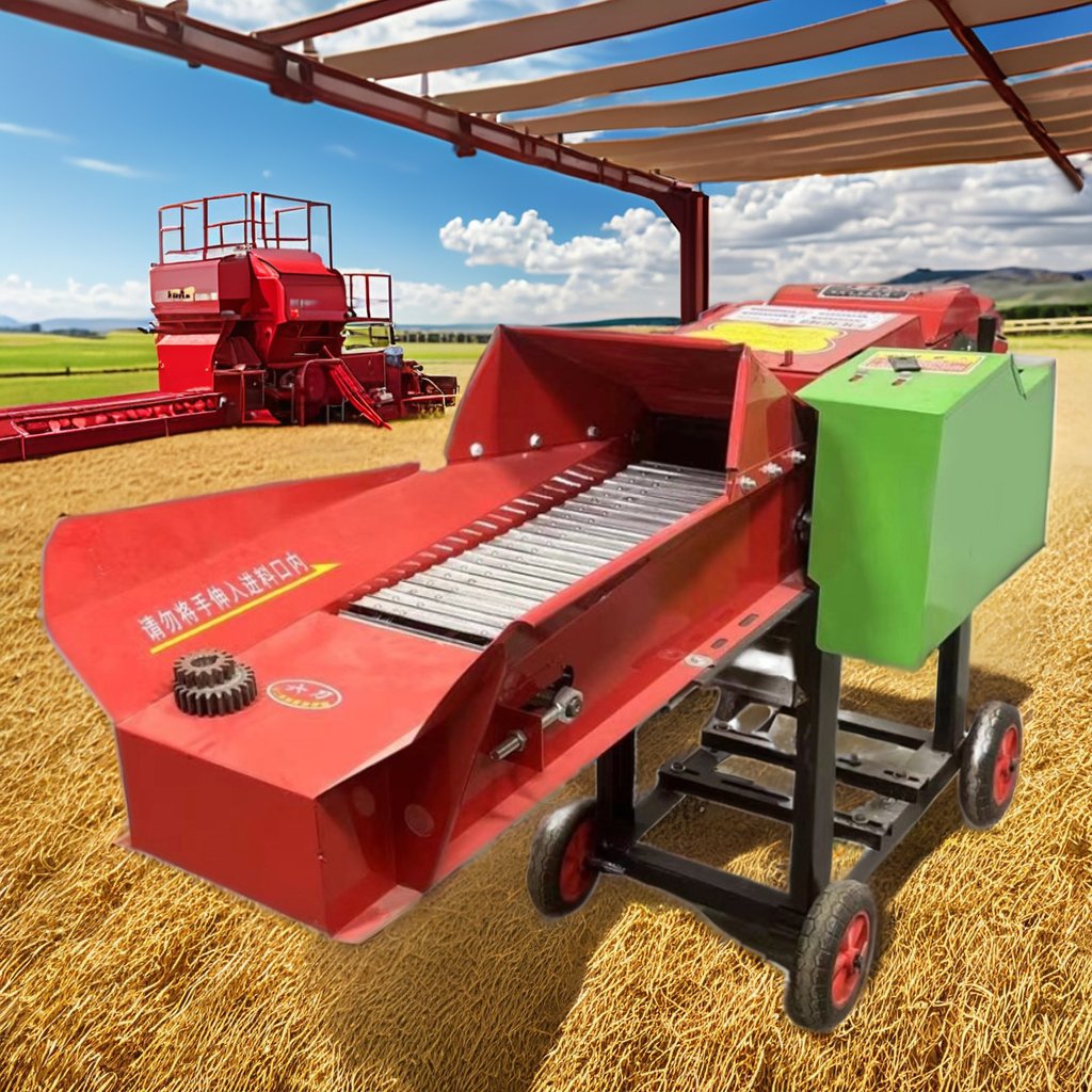 Factory wholesale Agricultural Animal Feed home use Green Straw Storage Chaff Cutter Machine
