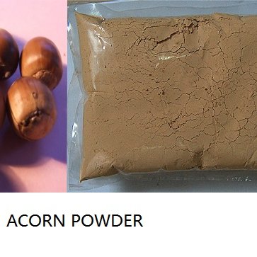 Acorn Meal or Acorn Pellet for animal feed and A coloraid for textile dyes