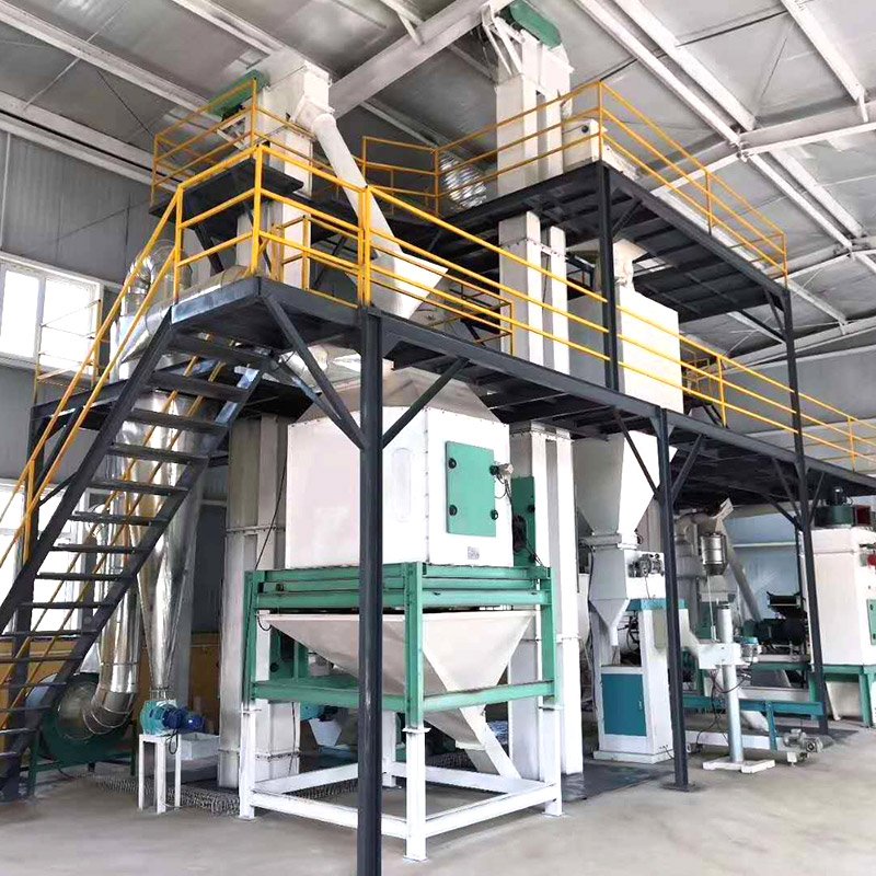 3-5 ton per hour poultry feed production line animal feed pellet processing plant