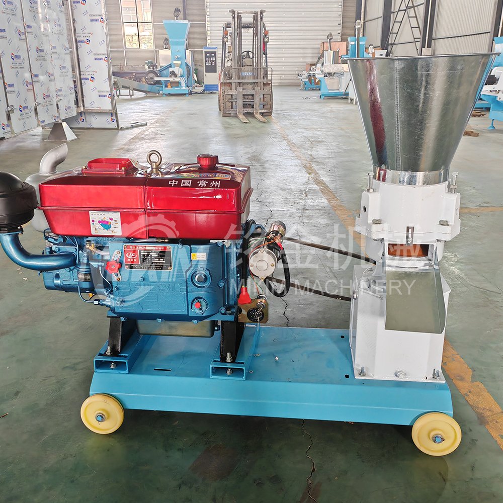 small feed pelletizer machine chicken poultry animal feed pellet making machine pelletizer with diesel engine