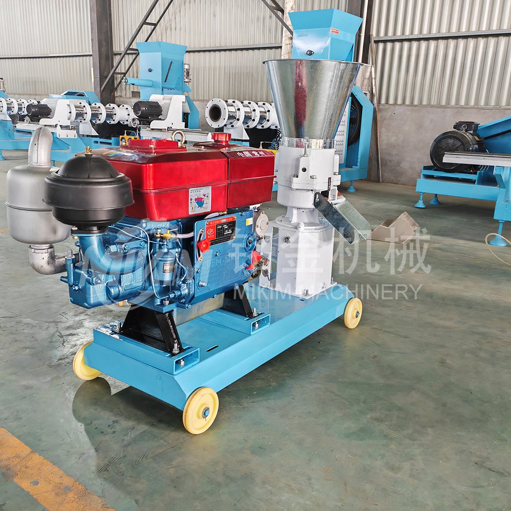 small feed pelletizer machine chicken poultry animal feed pellet making machine pelletizer with diesel engine