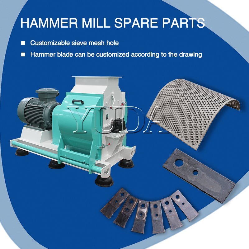 YUDA Multi-purpose corn for sale animal feed crusher and mixer SFSP65 hammer mill 11-13t/h