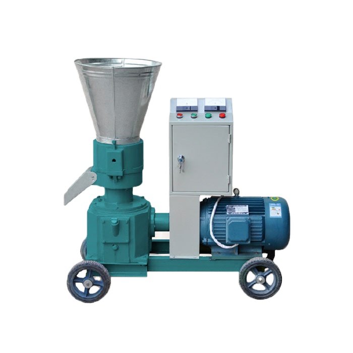mobile flat die animal feed palletizer