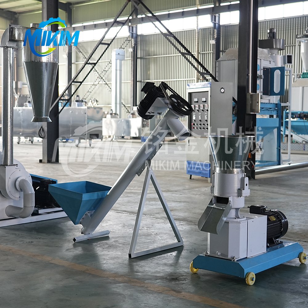 Feed Processing Machine For Cow Pig Chicken Cattle Feed Pellet Feed Granulator Pelletizer Production Line