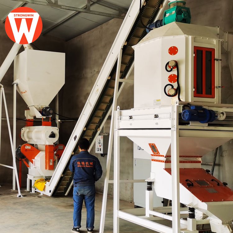 2000kg/h chicken feed pellet maker machine poultry feed mill plant animal feed pelleting plant