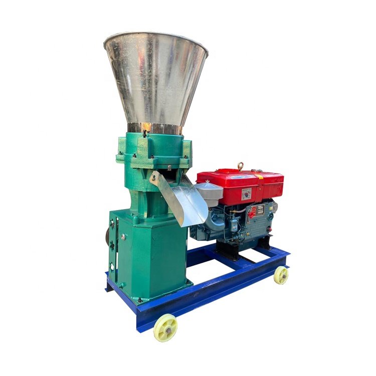Feeds Grass Pellet Making Machine Diesel Cattle Pelletizer Machine Wooden box Metal for Animal Provided Poultry Farm 320 JH125A