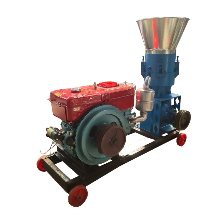 Feeds Grass Pellet Making Machine Diesel Cattle Pelletizer Machine Wooden box Metal for Animal Provided Poultry Farm 320 JH125A