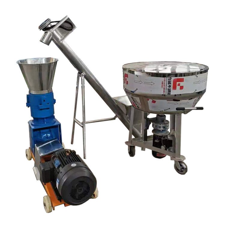 500kg/hour Chicken Sheep Pig Feed Pellet Machine Complete Line For Sale