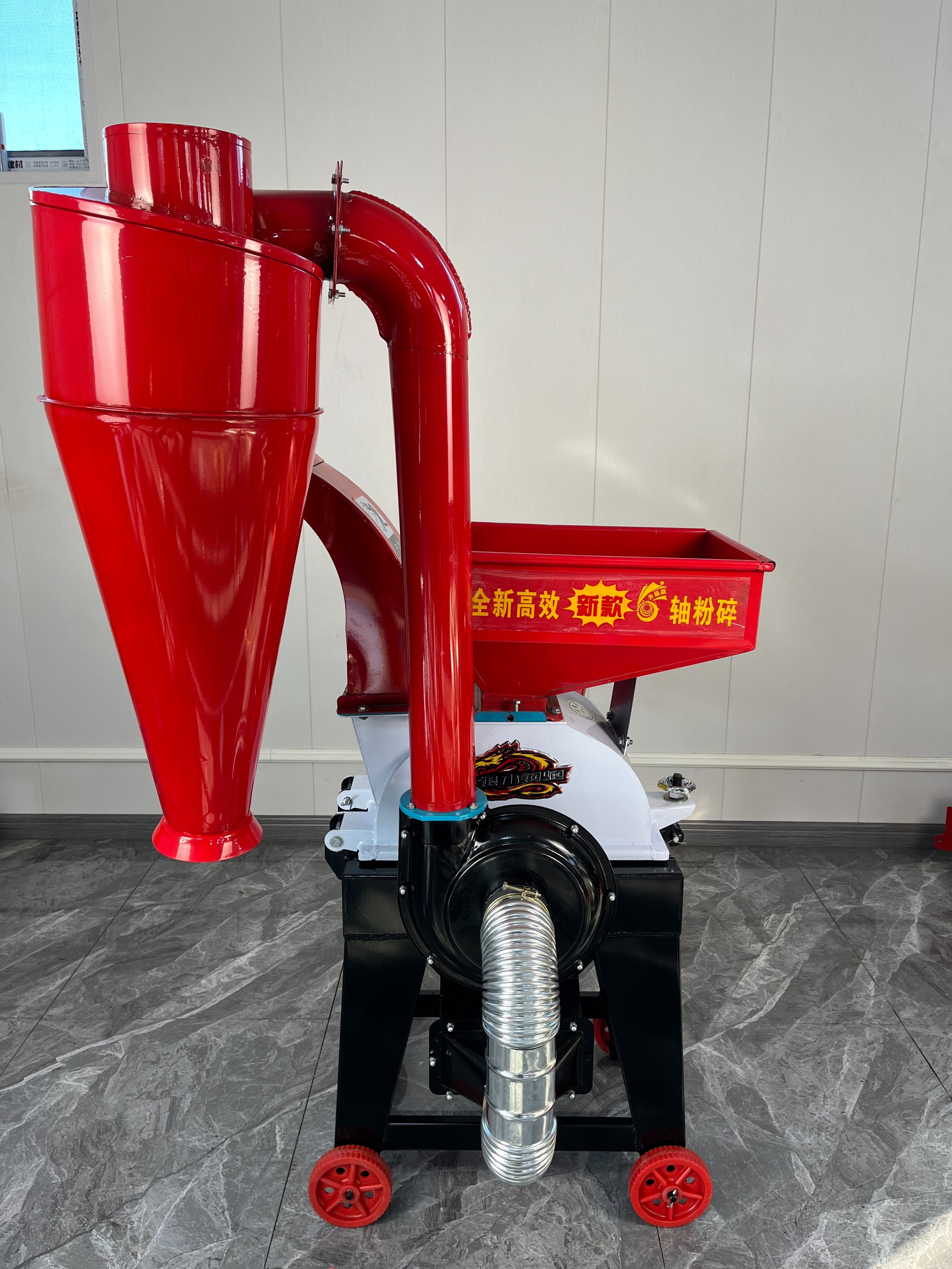 Automatic bag filling corn grain mill maize milling machine animal feed hammer mill crusher chopper machine 1 ton/h