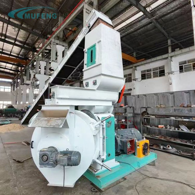 Mufeng 55kw Animal Feed Processing Machines 3-5t/h SZLH350 Ring Die Feed Pellet Pelletizer Mill