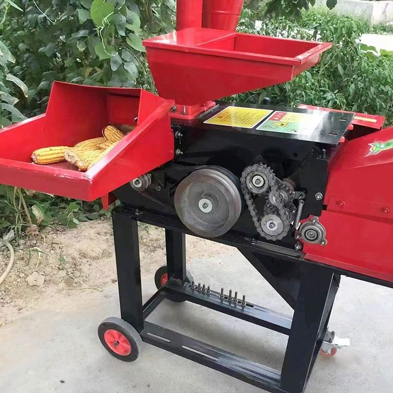 Silage Forage Cutting Chopper Mill Maize Chaff Cutter Animal Feed Processing Grass Shredder Machine Farm Home Use